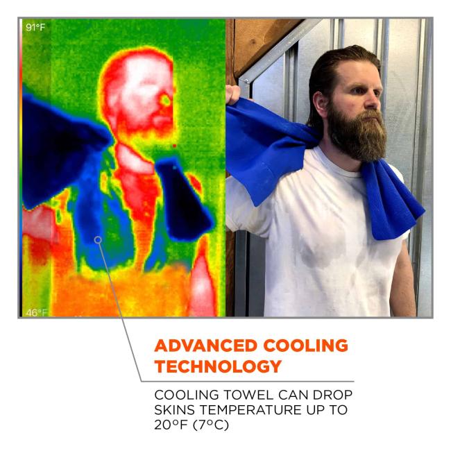 6602 Blue Evaporative Cooling Towel image 4