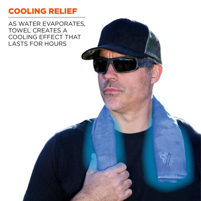6602 Blue Evaporative Cooling Towel image 2