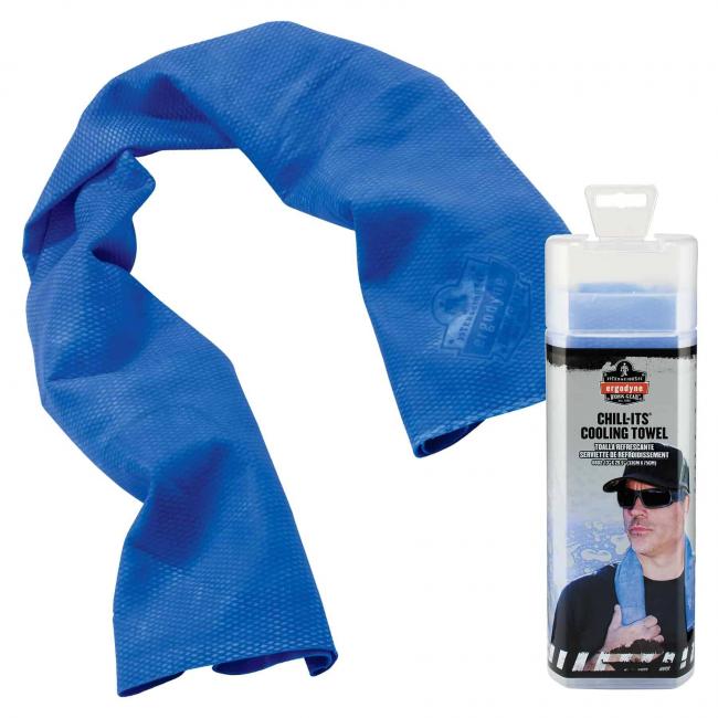 6602 Blue Evaporative Cooling Towel image 1