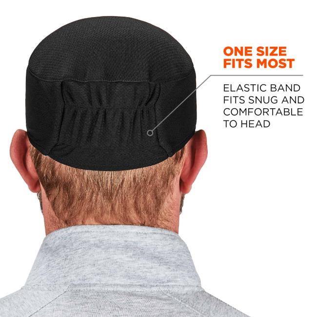 one size fits most: elastic band fits snug and comfortable to head image 3