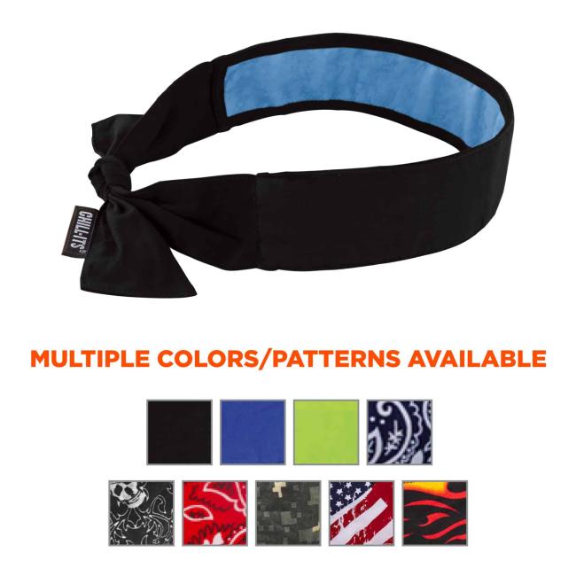 Multiple colors/patterns available. Swatches for black, blue, lime, navy western, skulls, red western, camo, stars & stripes, and flames.