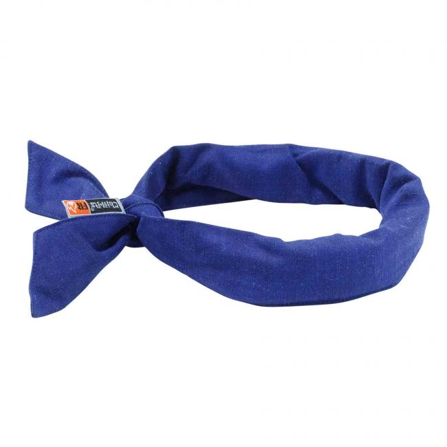 6700FR  Blue Evaporative FR Cooling Bandana - Tie image 2