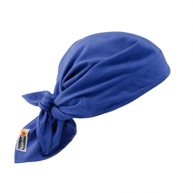 6710FR  Blue Evap. FR Cooling Triangle Hat Cooling Bandana image 1