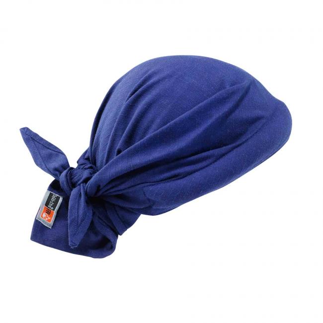 6710FR  Blue Evap. FR Cooling Triangle Hat Cooling Bandana image 2