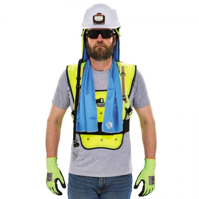 6687 S/M Lime Dry Evaporative Cooling Vest image 4