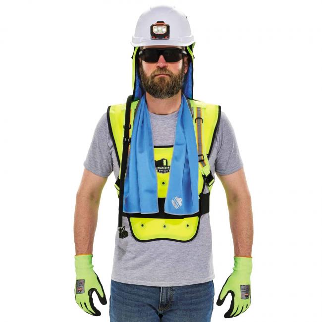 Man wearing vest