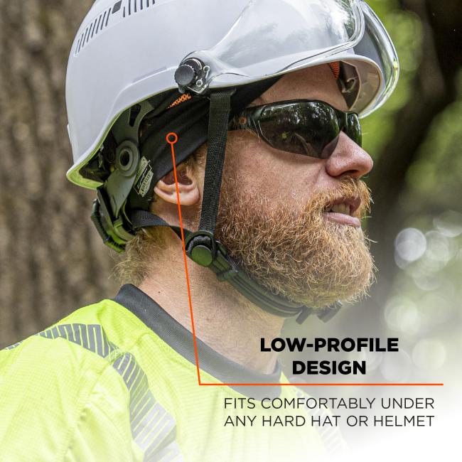 Moisture-wicking: when dry, will absorb sweat & wick moisture away. Black, lime, orange and blue headbands over a wet background.