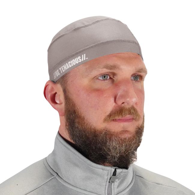 front view of gray 6632 cooling skull cap