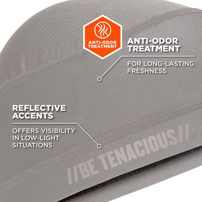 reflective accents: offers visibility in low-light situations. anti-odor treatment: for long-lasting freshness.