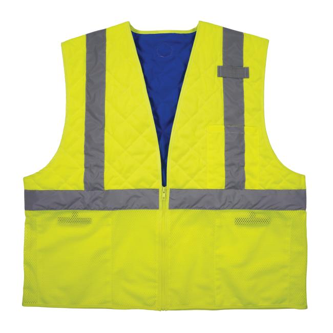 Front of hi-vis cooling vest