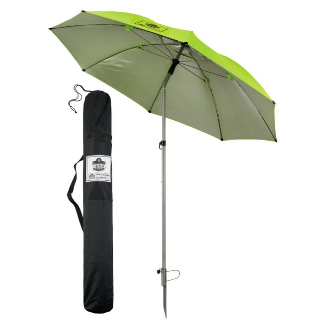 Umbrella with stand and bag