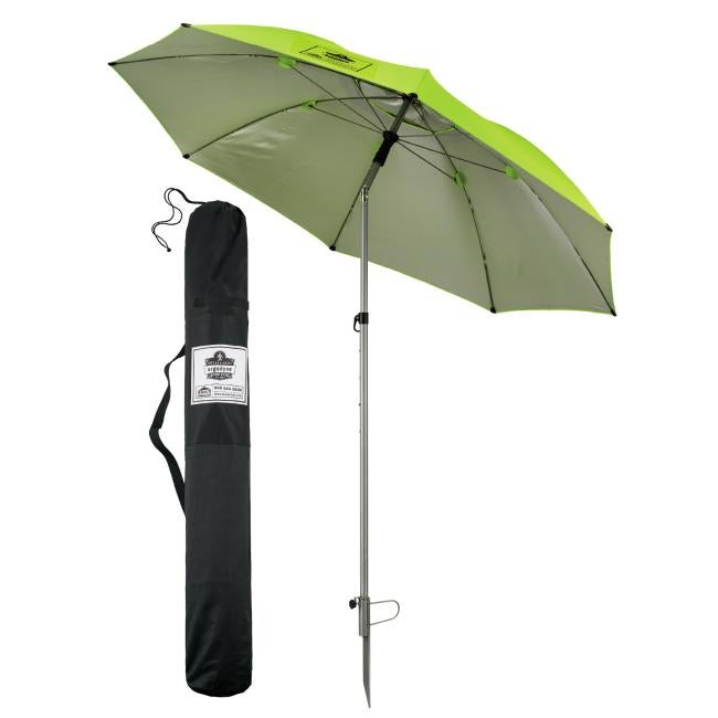 6100 Lime Lightweight Industrial Umbrella image 1