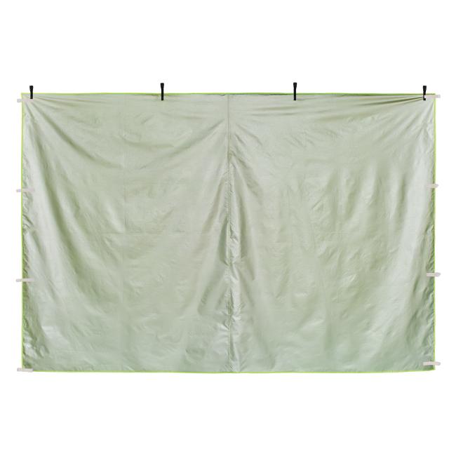 Inner panel of lime 10' pop-up tent sidewall