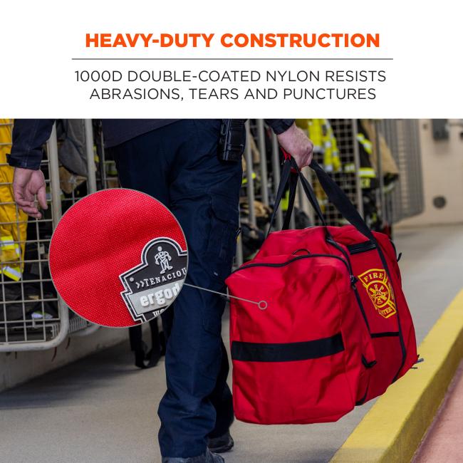 Heavy-duty construction. 1000D double-coated nylon resists abrasions, tears and punctures