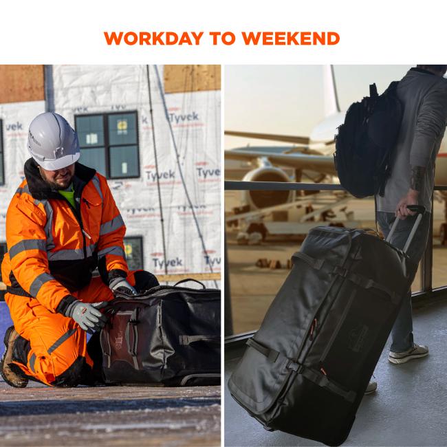 Workday to weekend.