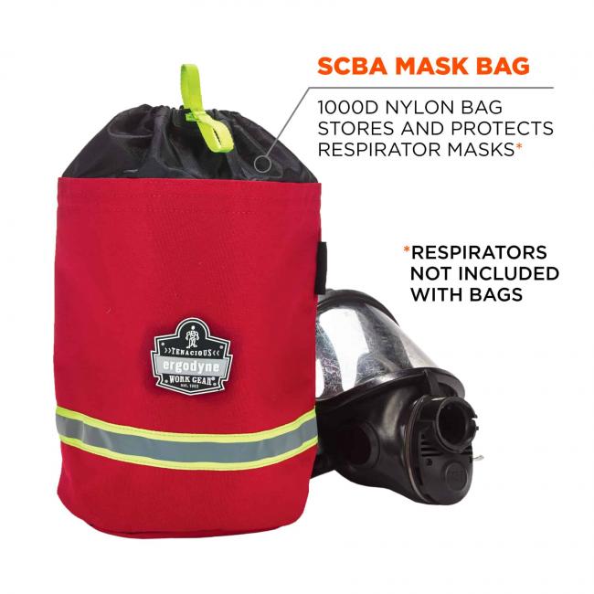 scba mask bag: 1000d nylon bag stores and protects respirator masks. respirator masks not included image 2