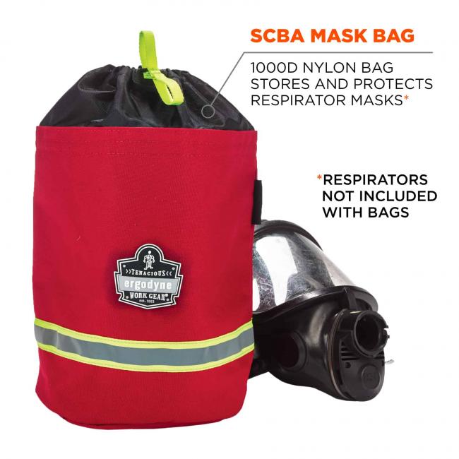 scba mask bag: 1000d nylon bag stores and protects respirator masks. Respirator mask not included image 2