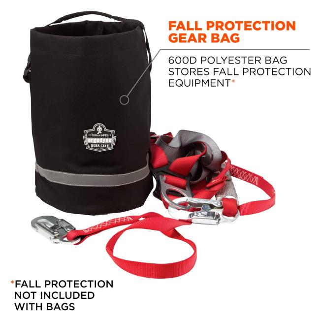 fall protection gear bag: 600d polyester bag stores fall protection equipment. Fall protection not included with bags image 2