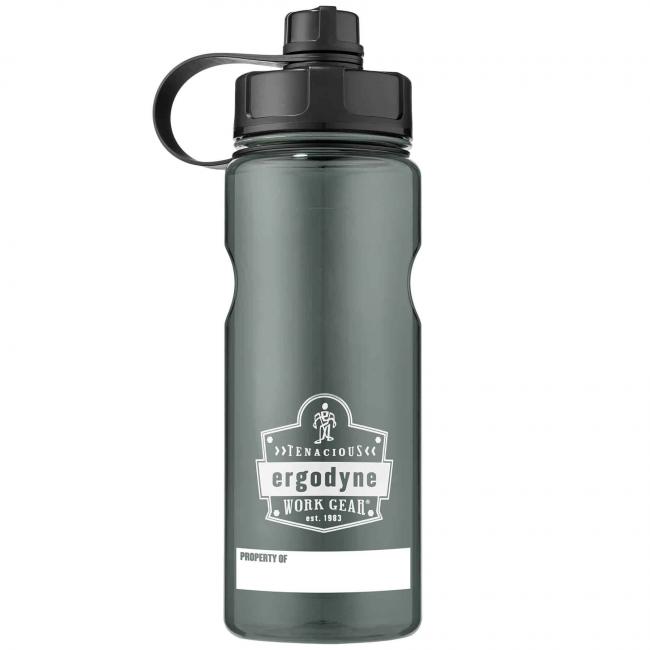 5151 1 ltr Black Plastic Wide Mouth Water Bottle image 1