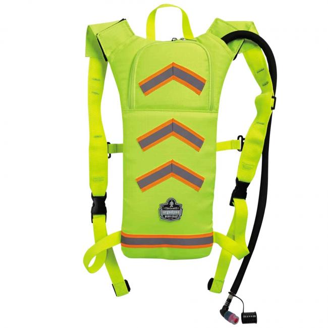 5155 2 ltr Hi-Vis Lime Low Profile Hydration Pack front.