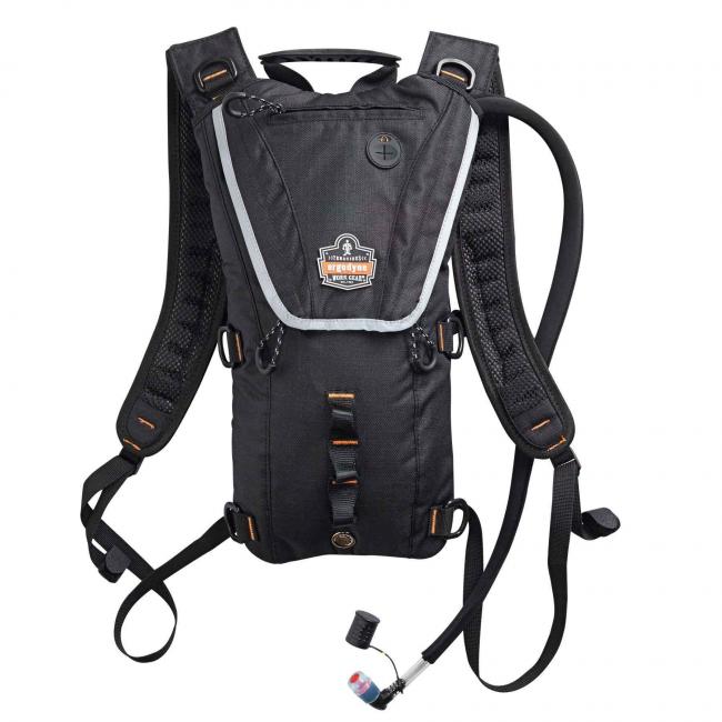 5156 2 ltr Black Premium Low Profile Hydration Pack front.