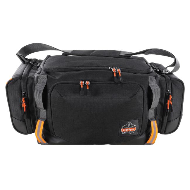 front of duffel bag