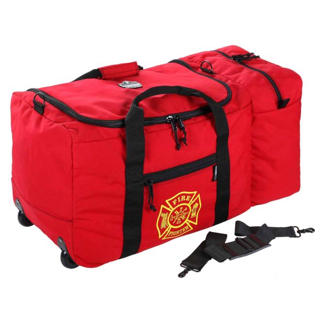 GB5005W 7160ci Red Wheeled F&R Gear Bag Fire and Rescue Gear Bags image 1