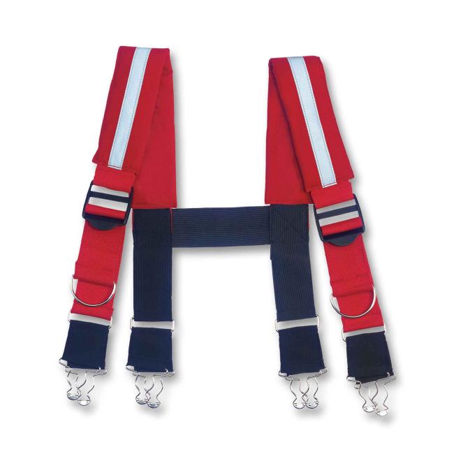 GB5093 30" Red Suspenders-Quick Adj Reflective Firefighting Suspenders image 100