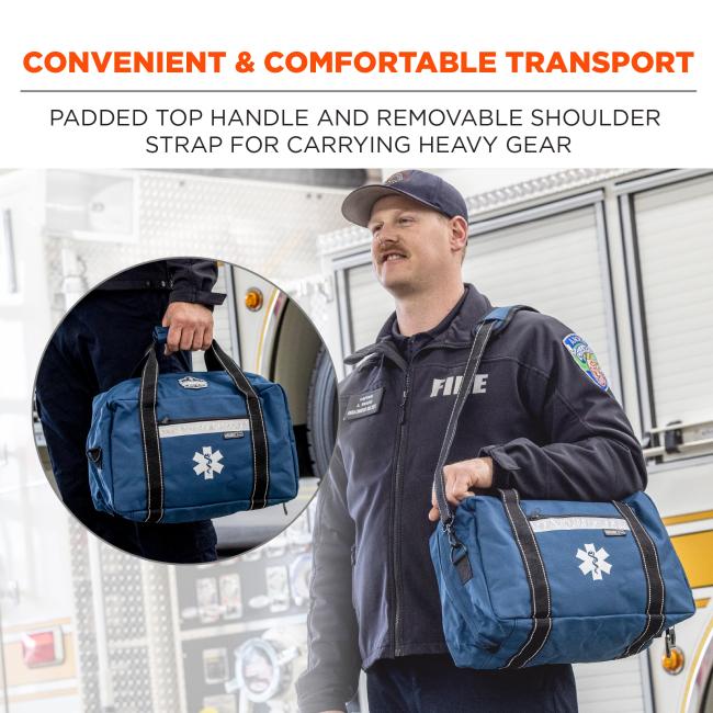 Convenient & comfortable transport: padded top handle and removable shoulder strap for carrying heavy gear