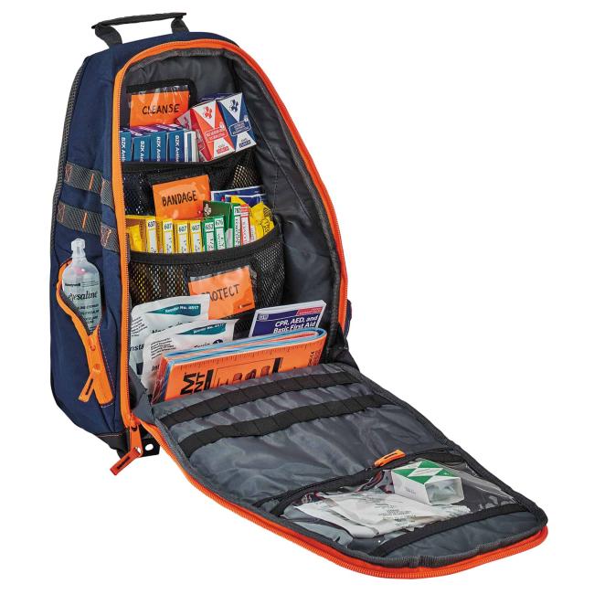 Bag propped
