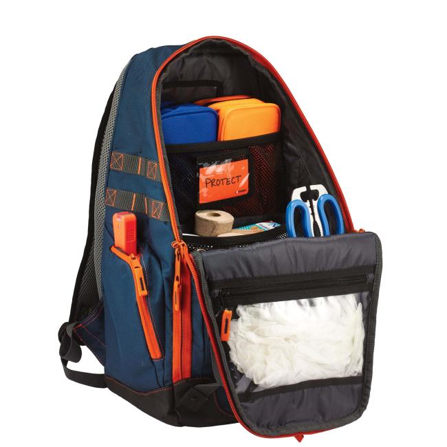 Bag propped