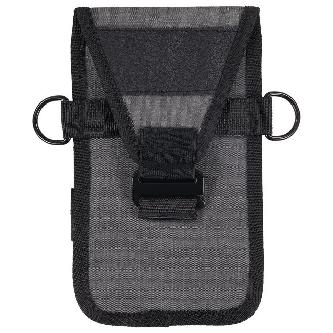 Tool pouch with device holster back view