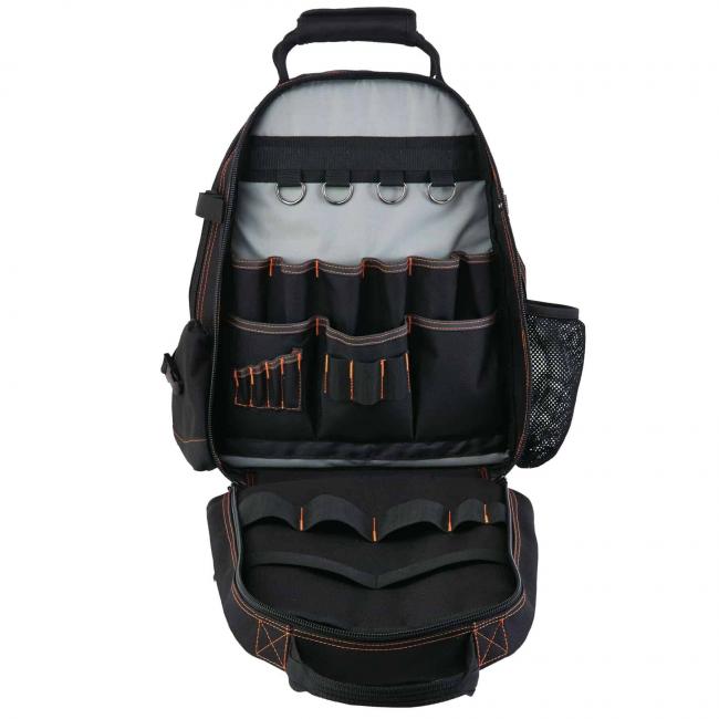 5843 Black Tool Backpack Dual Compartment image 7
