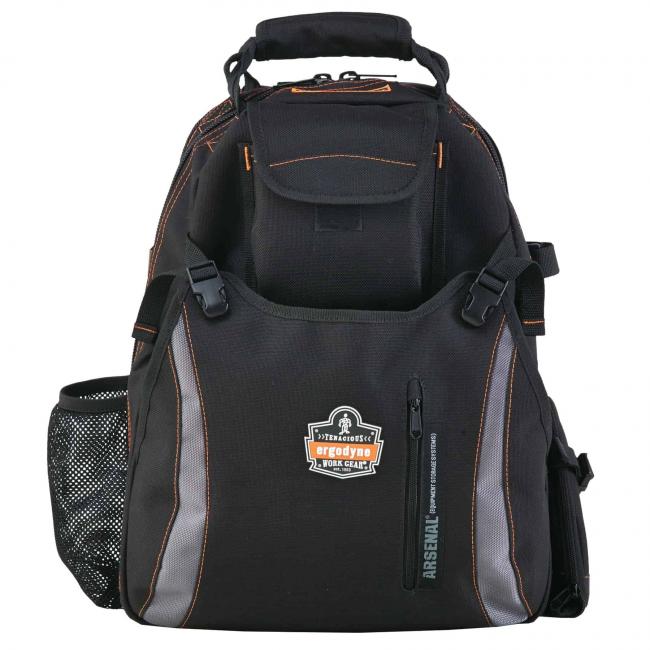 5843 Black Tool Backpack Dual Compartment image 1