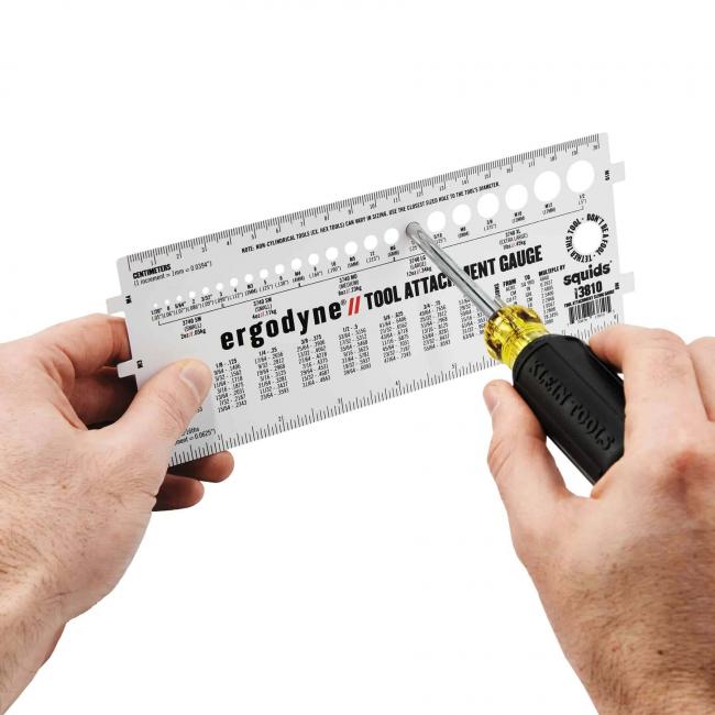 3810 White Tool Attachment Size Chart Guage image 3