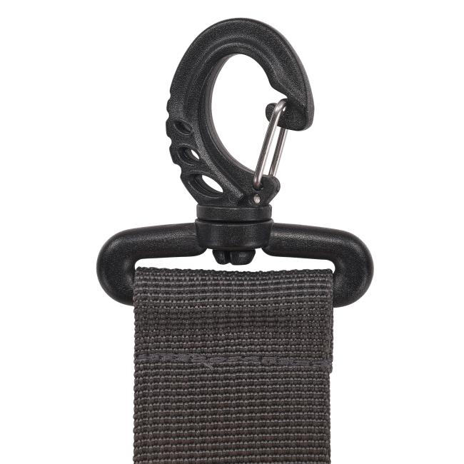 Detail of clip of heavy duty shoulder strap replacement