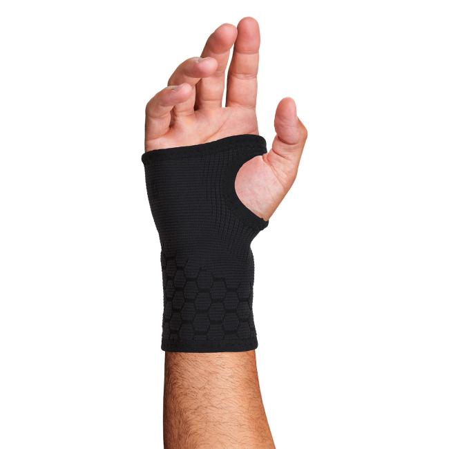 Palm view of wrist support sleeve
