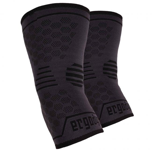 Pair of elbow compression sleeves.