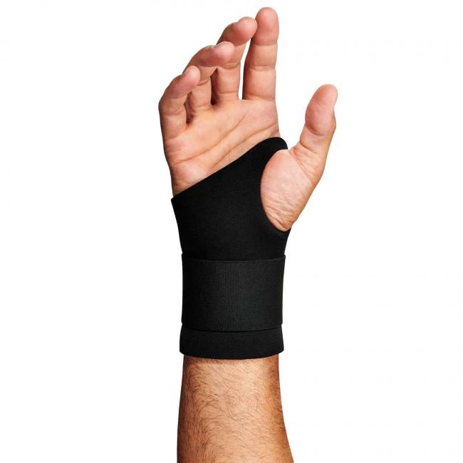 670 S Black Ambidextrous Single Strap Wrist Support  image 2