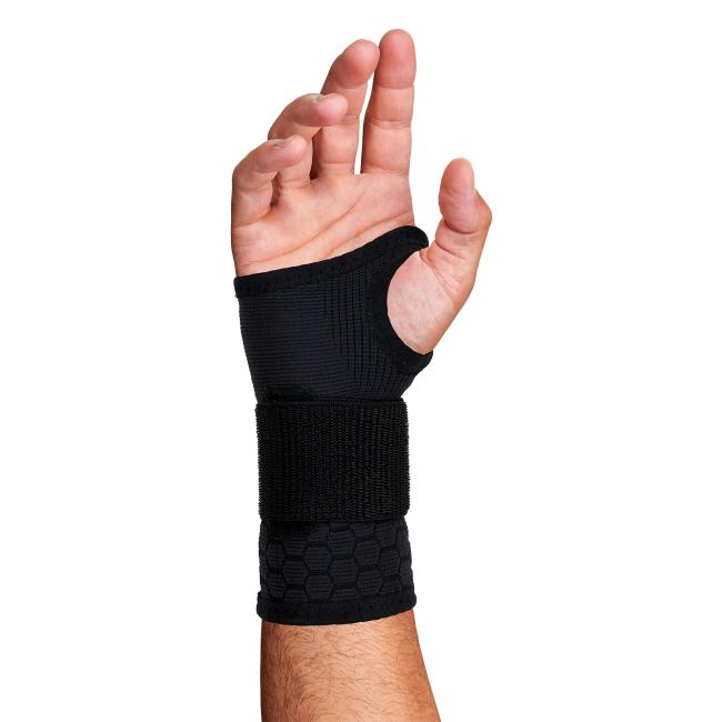 Palm view of wrist support sleeve