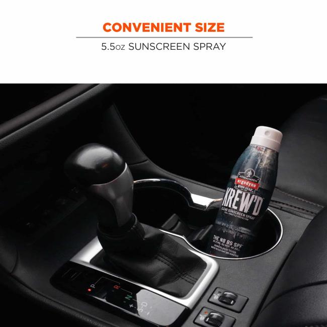 convenient size: 5.5oz sunscreen spray