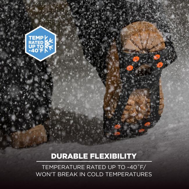 durable flexibility: temperature rated up to negative forty degrees farenheit, won't break in cold temperatures