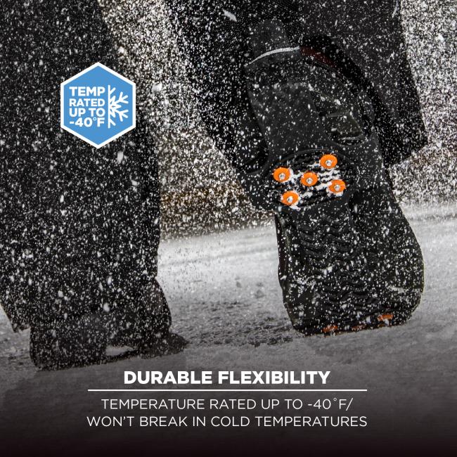 durable flexibility: temperature rated up to negative forty degrees farenheit, won't break in cold temperatures