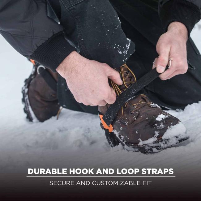 Durable hook & loop straps: secure and customizable fit
