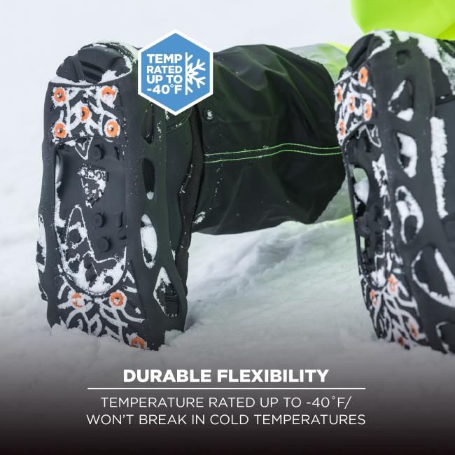durable flexibility: temperature rated up to negative forty degrees farenheit, won't break in cold temperatures