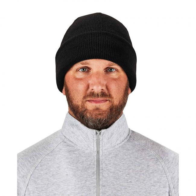Beanie on model - front view