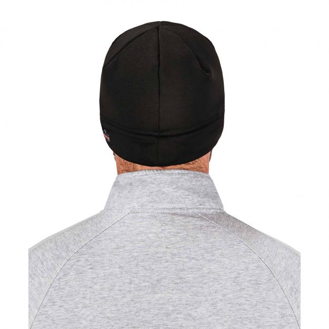 6804 Black Lighted Beanie, on model, back view image 6