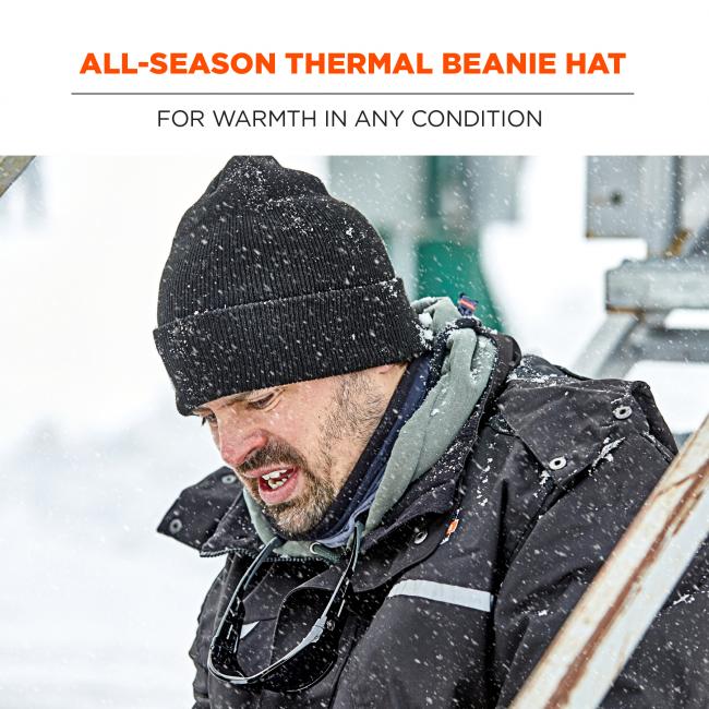 All-season beanie hat. For warmth in any condition