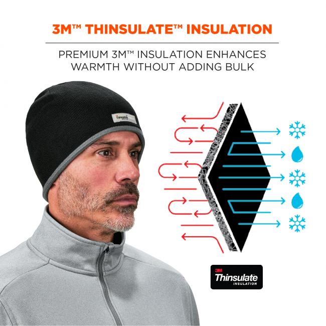 Fleece Lined Knit Beanie Cap | Ergodyne