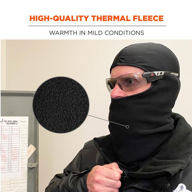 High-quality thermal fleece. Warmth in mild to extreme conditions.